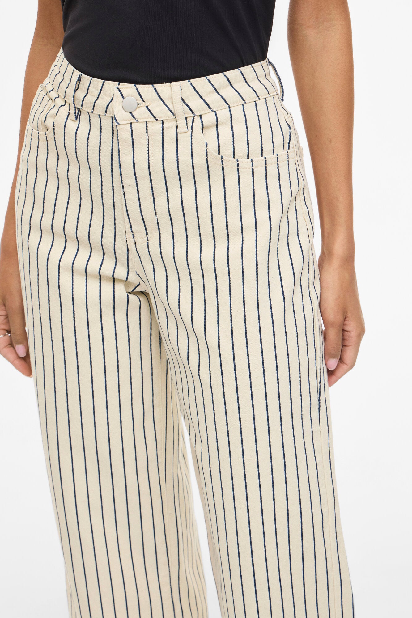 Vichia Striped jeans - Birch